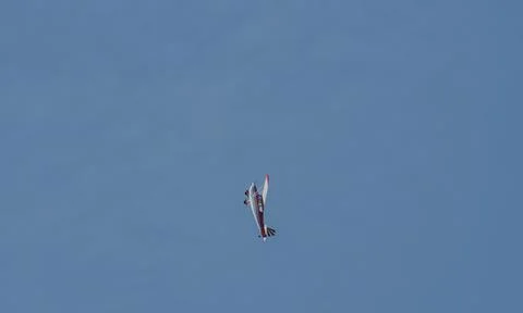 Small single-engine light aircraft Stock Photos