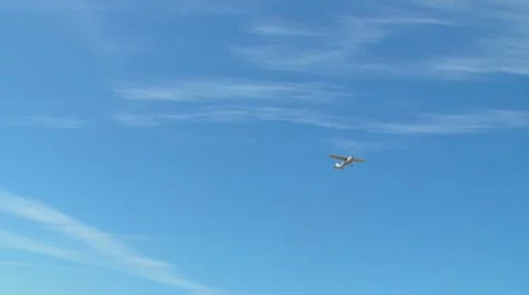 Small single engine plane Stock Footage 10834131