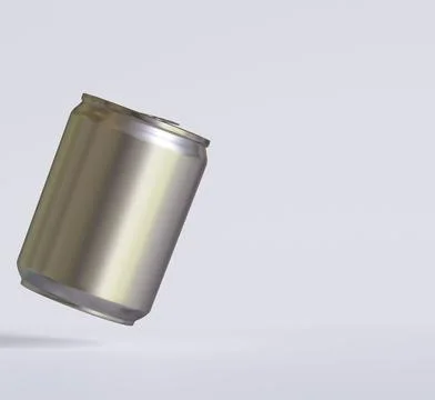 Small size or Mini size soda can with a metalic texture realistic render 3D  스톡 일러스트