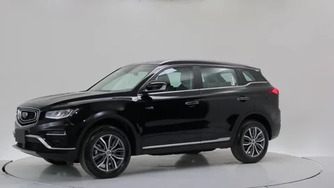 A small size SUV in Black Stock Footage 243488733