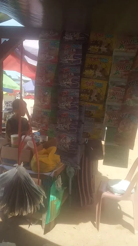 Small snack seller Stock Footage 218977833