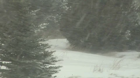 A Small Snow Drift Will Only Get Bigger Stock Footage 54730845