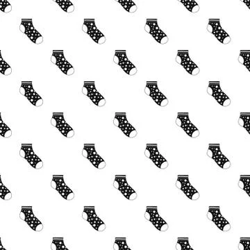 Small sock pattern seamless Illustrazione stock