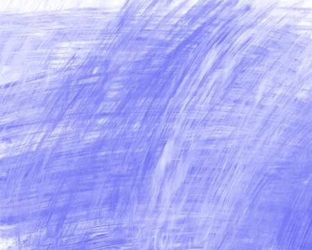 Small soft blue violet paint stripes with dry brush. Horizontal lineart brush Stock Photos