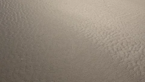 Small soil ripples pattern dry desert sand surface revealed by rainfall texture Stock Footage 339589527