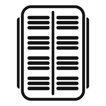 Small solar panel icon simple vector. Regulator sun controller Stock Illustration