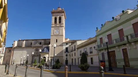 Small spanish church Hyperlapse Stock Footage 88506557