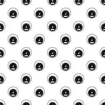 Small speedometer pattern, simple style Stock Illustration