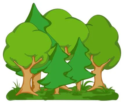 Small spinney Stock Illustration