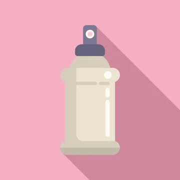 Small sprayer icon flat vector. Wash hand clean Ilustración de archivo
