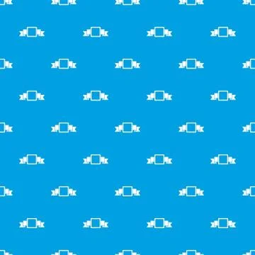 Small square banner pattern seamless blue Stock Illustration