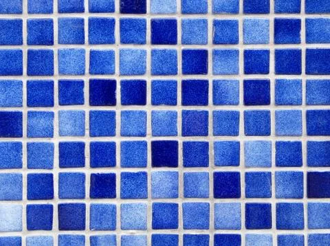 Small square blue tiles abstract pattern background. Stock Photos