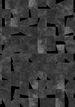 Small square pieces of dark gray color on a black background Stockillustratie