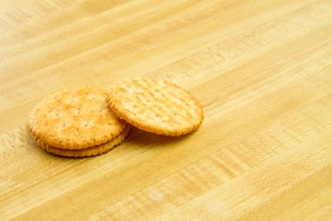 Small stack of crackers Stock Photos