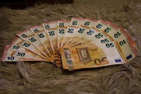 A small stack of money Stock Photos