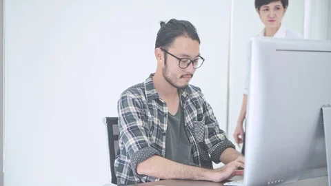 Small Start ups group discussion. Stock Footage 92448610