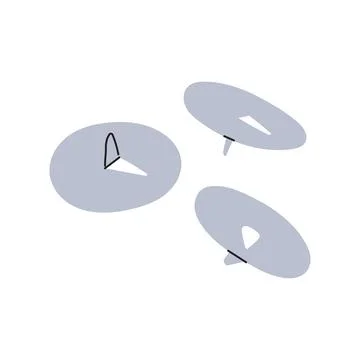 Small stationery for school and office. Stock Illustration