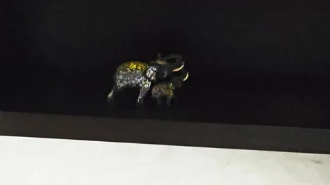 A small statue a bull. Stock Footage 282993165