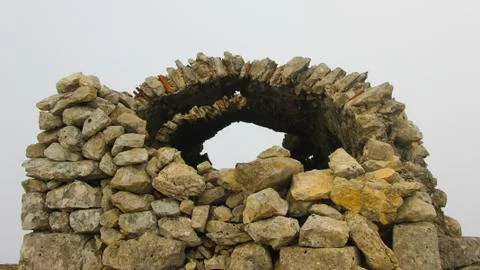 A small stone igloo  Stock Photos