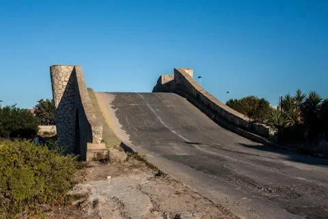 Small stone river bridge Foto stock
