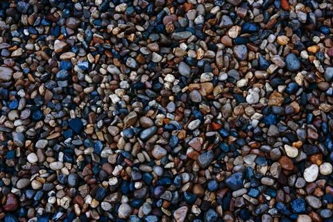 Small stone texture for background.pattern of gravel stone background Foto stock