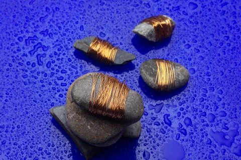 Small stones on background Stock Photos