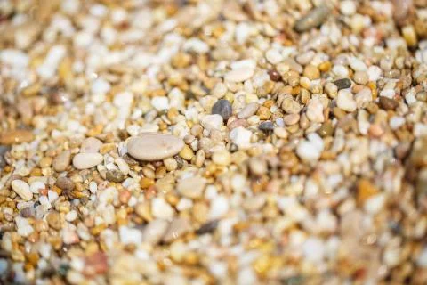 Small stones on the beach Stockfoto's