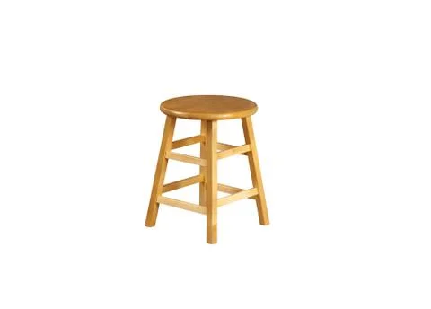 Small Stool in white background Stock Photos