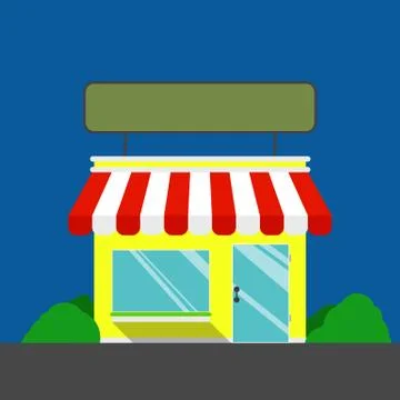 Small store - flat design Stock Illustration