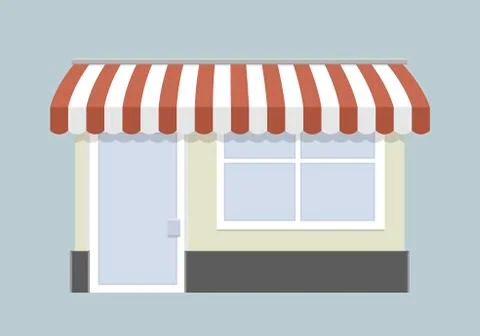 Small store front Stock Illustration
