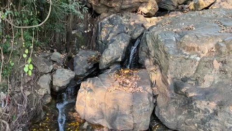 Small stream and waterfall Stock Footage 233375883