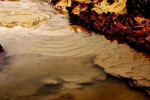 A small stream creates an incredible view. Stock Photos