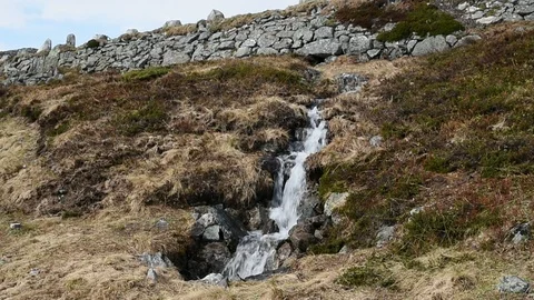 Small stream under road Stock Footage 92349510