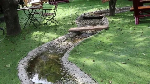 Small streams in the park Stock Footage 141376076