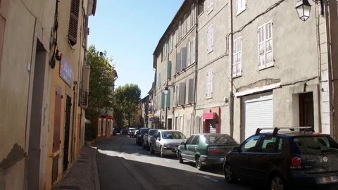 Small Street In Provence Stock Footage 97362238