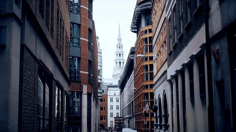 Small streets of the old district of the city. Stock Footage 74131764