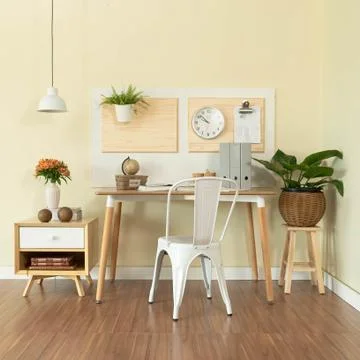 Small Study Area of a Rustic Apartment Stock Photos