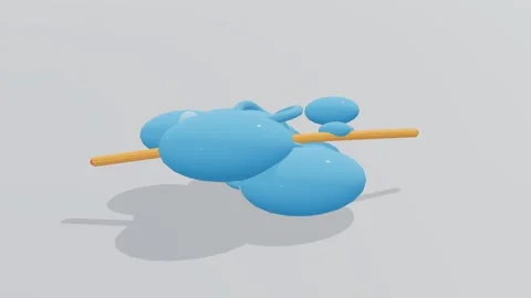 Small subunit ribosome 3d loop white background 3D animation seamless loop Stock-Footage 341851350