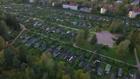 Small summercabins, Kumpula, Helsinki Stock Footage 253558248