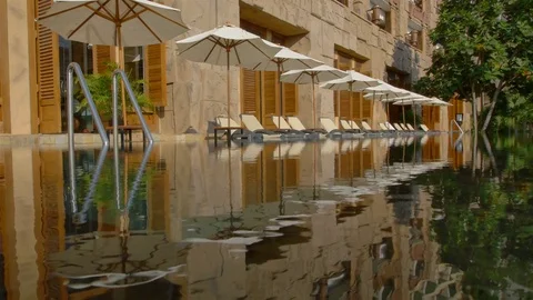 Small swimming pool 動画素材 74980886