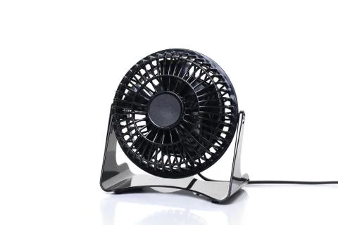 Small table fan or ventilator Stock Photos