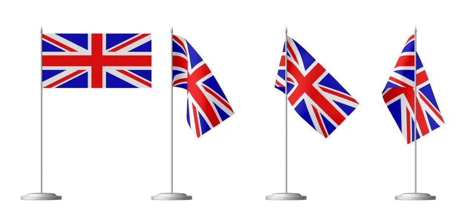 Small table flag of great britain Stock-Illustration