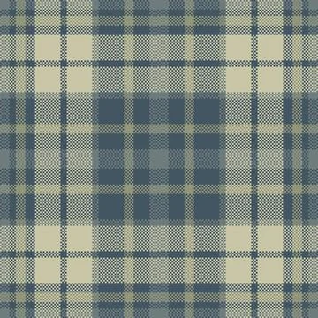 Small tartan pattern fabric, long check texture vector. Mexican textile pla.. Stock Illustration