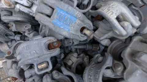 Small technical objects needed for construction 스톡 동영상 110980024