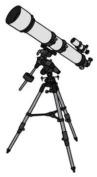 Small telescope Stock Illustration