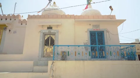 Small Temple with Domes, Gates, and Ladder Stock Footage 324909324
