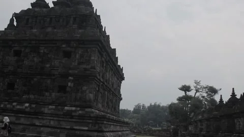 The small temple then to the main temple plaosan 動画素材 244450188