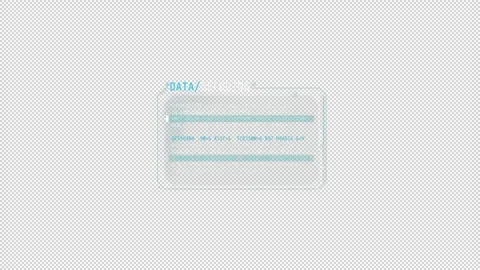 Small text decoding window with flickering effect. Video stock 241460292