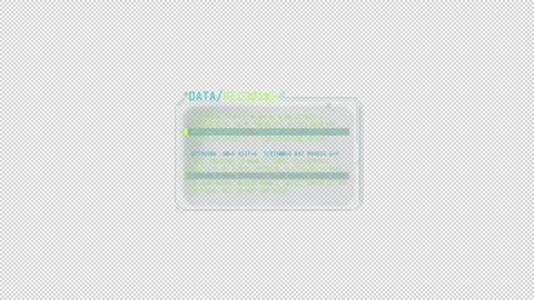 Small text decoding window with flickering effect. Video stock 245466278