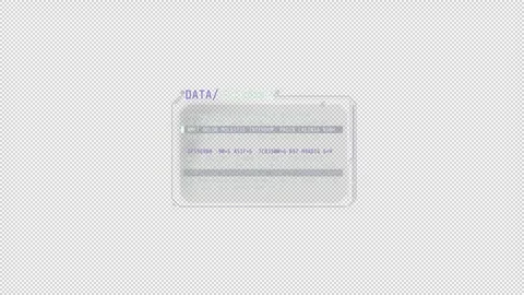 Small text decoding window with flickering effect. Video stock 247148311